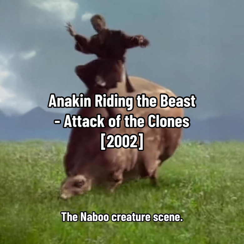 Anakin Riding the Beast – Star Wars: Attack of the Clones (2002)