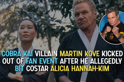 Cobra Kai Star Martin Kove Escorted Out of Convention After Biting Incident With Alicia Hannah-Kim